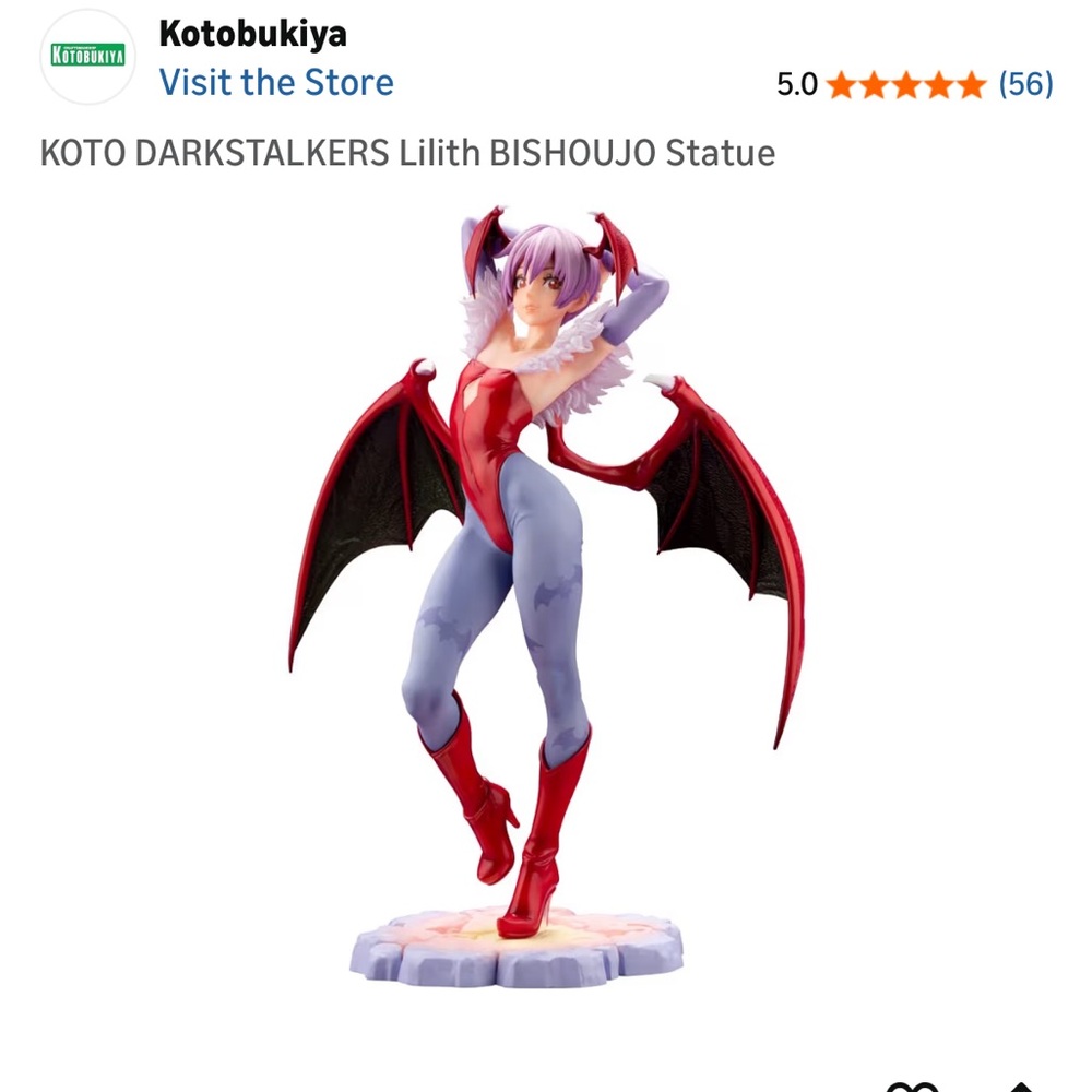 EUC KOTOBUKIYA Dark Stalkers Lilith Bishoujo